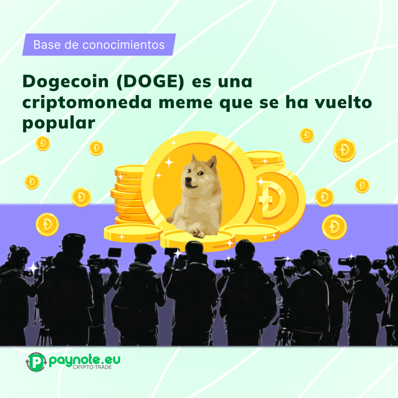 Esta ilustración de Dogecoin muestra cómo la moneda meme se utiliza para apoyar diversas causas benéficas y se ha convertido en un medio popular de interacción en las redes sociales. Paynote.eu