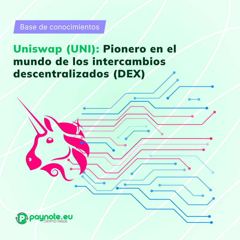 La imagen simboliza la arquitectura innovadora de Uniswaps (UNI) en el mundo de los intercambios descentralizados, destacando su papel en la expansión de la sapabilización de DeFi.